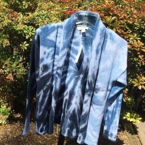 Style&Co Tie Dye Stand Collar Wrap Jacket